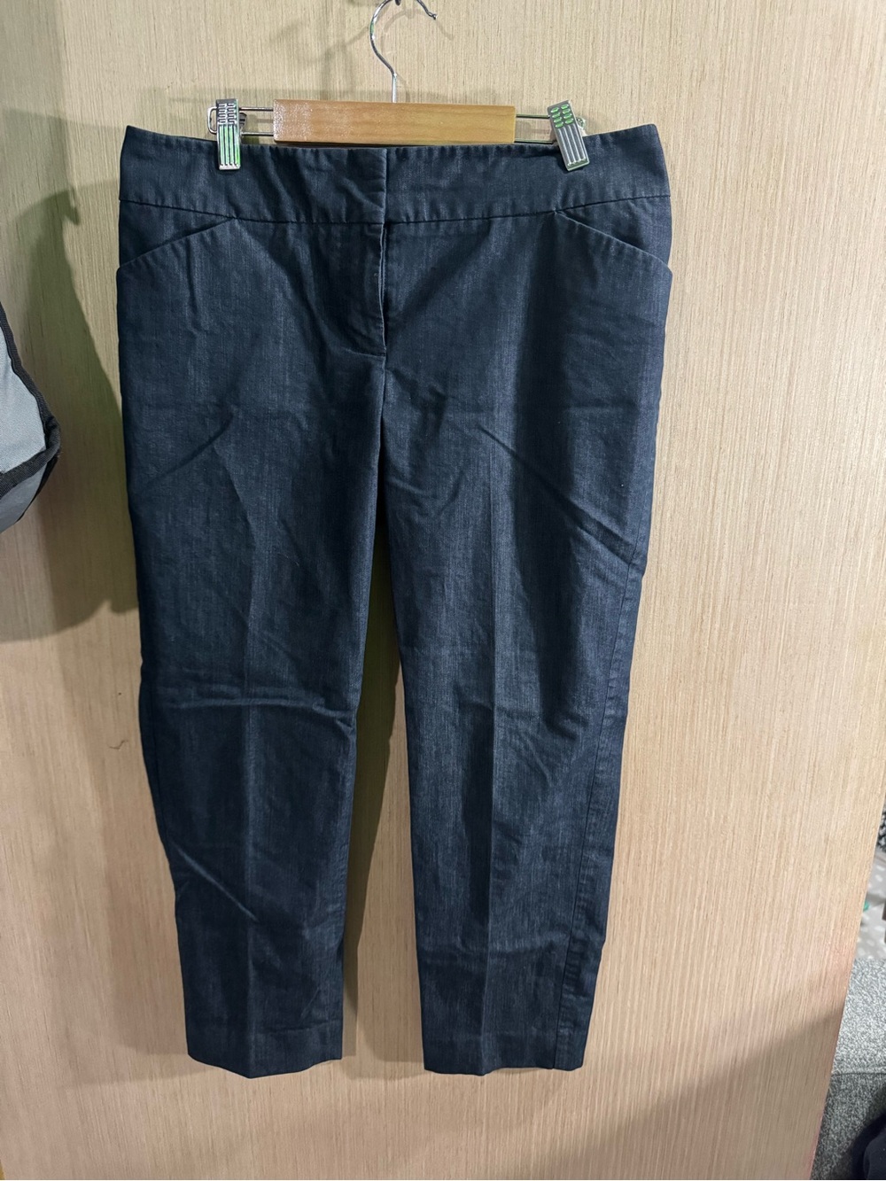 Women's Talbots Blue Dark Grey Cropped  Pants Size 6P